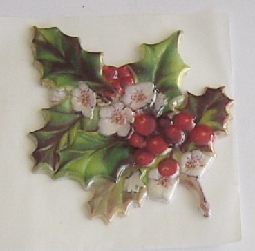 Geprägtes Wachsornament Floristik Motiv ausgestanzt