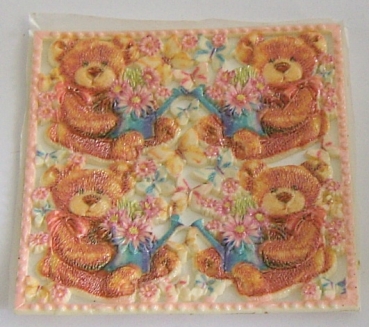Wachsbild Bärchen