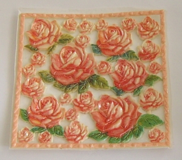 Wachsbild Rosen
