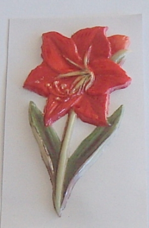 Wachsbild Blüte