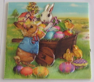 Wachsbild Ostern