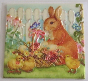 Wachsbild Ostern