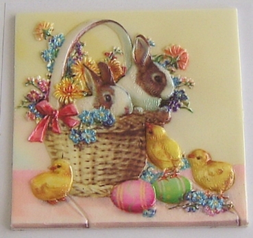 Wachsbild Ostern