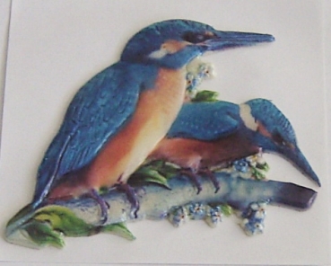 Wachsbild Vogel