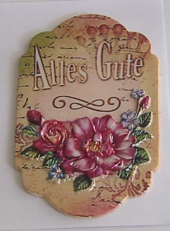 Wachsbild Alles Gute