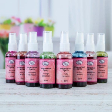 6 Watercolours zu 50 ml als Spray