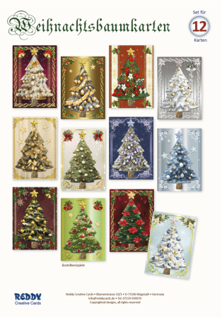 Reddy Cards Bastelset Weihnachtsbaumkarten
