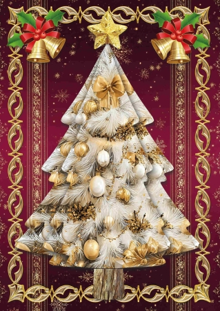 Preview: Reddy Cards Bastelset Weihnachtsbaumkarten