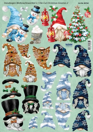 Reddy Cards 3D-Stanzbogen Weihnachtswichtel 2