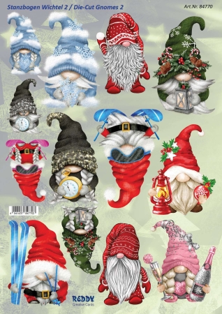 Reddy Cards Stanzbogen Weihnachtswichtel 3