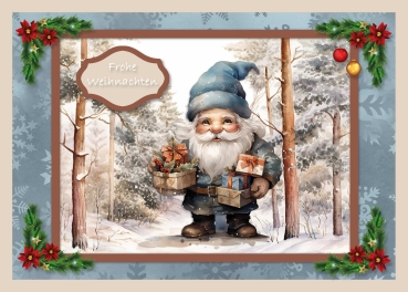 Preview: Reddy Cards Bastelset Niedliche Weihnachtswichtel