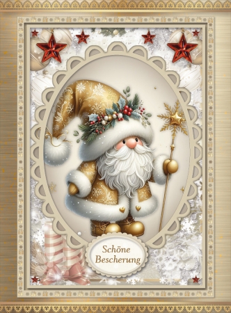 Reddy Cards Bastelset Goldige Weihnachtswichtel