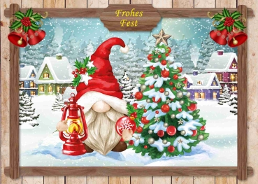 Preview: Reddy Cards Weihnachtswichtel, Set für 12 Karten