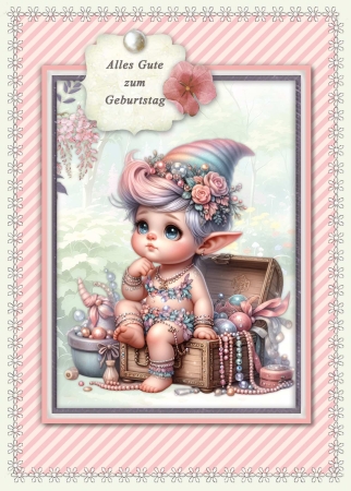 Preview: Reddy Cards Bastelset Wichtelkinder 2