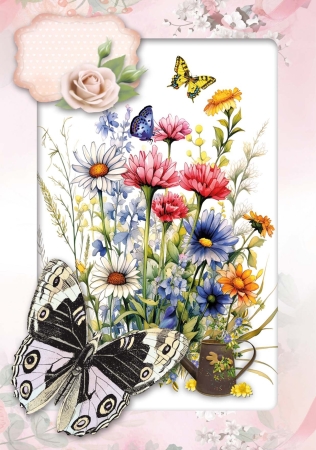 Preview: Reddy Cards Bastelset Wild Flowers 2