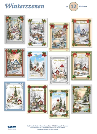 Reddy Cards Bastelset Winterszenen