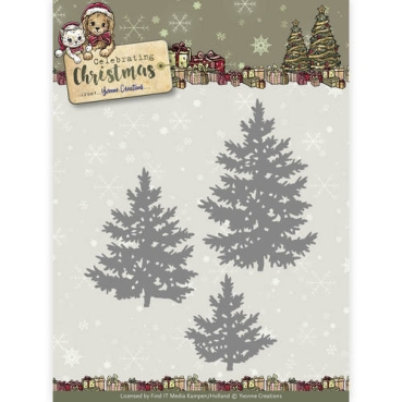 Yvonne Creations Die / Schneideschablone Celebrating Christmas Pine Trees