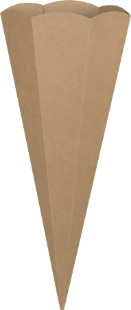 Preview: Schultüten Zuschnitt 69 cm natur