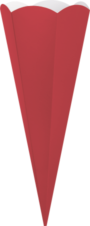 Preview: Schultüten Zuschnitt 69 cm hellrot