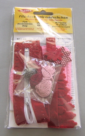 Kleiber Filz-Accessoiretäschchen rosa-rot