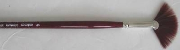 Fächerpinsel Kunsthaar, langer Stiel Nr. 4