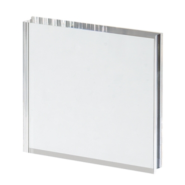 Acrylblock mit Griffmulde 100 x 100 x 15 mm