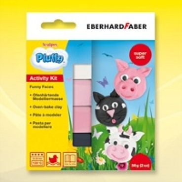 Eberhard Faber Pluffy Activity Kit Funny Faces