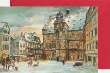 Miniadventskalender mit Umschlag Marburg