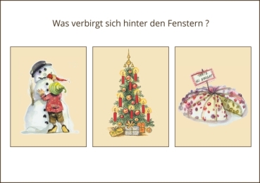 Preview: Miniadventskalender mit Umschlag Colmar