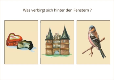 Preview: Miniadventskalender mit Umschlag Lübeck
