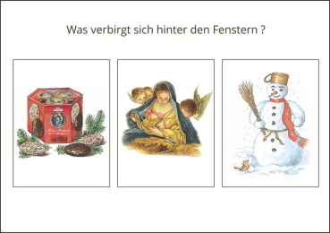 Preview: Miniadventskalender mit Umschlag München Rathaus