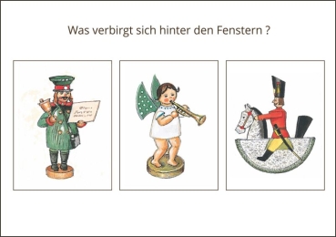 Preview: Miniadventskalender mit Umschlag Seiffen