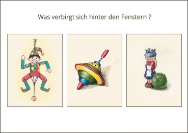 Preview: Miniadventskalender mit Umschlag Stuttgart