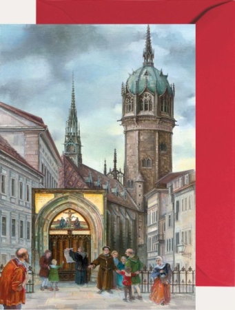 Miniadventskalender mit Umschlag 500 Jahre Reformation Wittenberg