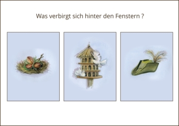 Preview: Tisch Adventskalender Drei Haselnüsse für Aschenbrödel