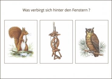 Preview: Miniadventskalender mit Umschlag Umgebindehäuser