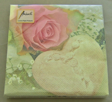 Ambiente Lunch Serviette 33 x 33 cm pro Stück True Love