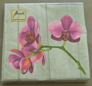 Ambiente Lunch Serviette 33 x 33 cm pro Stück Single Orchid