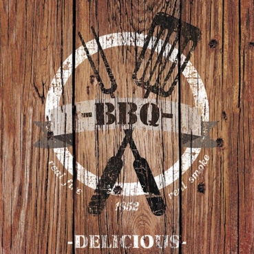 Ambiente Lunch Serviette 33 x 33 cm pro Stück Barbecue Time Brown