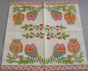 Ambiente Lunch Serviette 33 x 33 cm pro Stück Family Owl