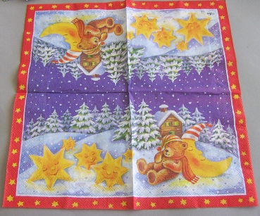 Ambiente Lunch Serviette 33 x 33 cm pro Stück X-Mas Dreams