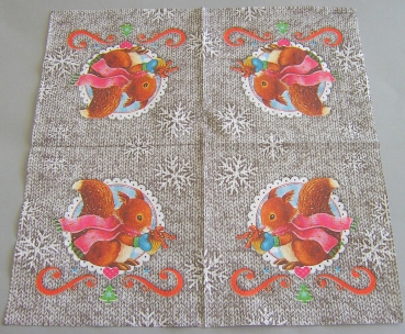 Ambiente Lunch Serviette 33 x 33 cm pro Stück Wally