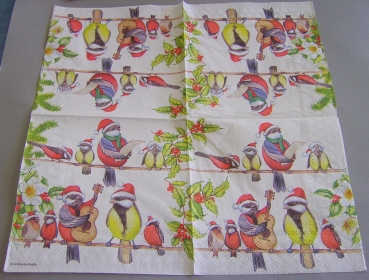 Ambiente Lunch Serviette 33 x 33 cm pro Stück Bird Orchestra