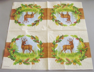 Ambiente Lunch Serviette 33 x 33 cm pro Stück Forest View