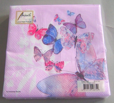 Ambiente Lunch Serviette Flying Magic Lila pro Stück