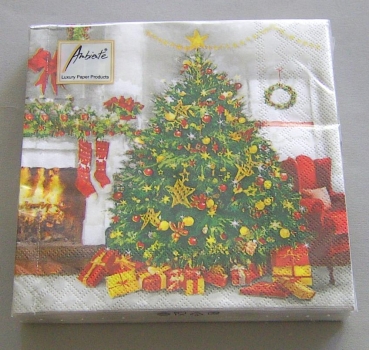 Ambiente Lunch Serviette Christmas Is all Around pro Stück
