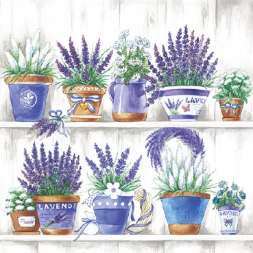 Ambiente Lunch Serviette Lavender Range pro Stück