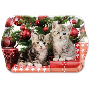 Ambiente Tablett 13 x 21 cm Christmas Kitten