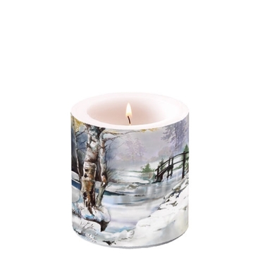 Ambiente 8 x 7 cm Kerze It's Wintertime