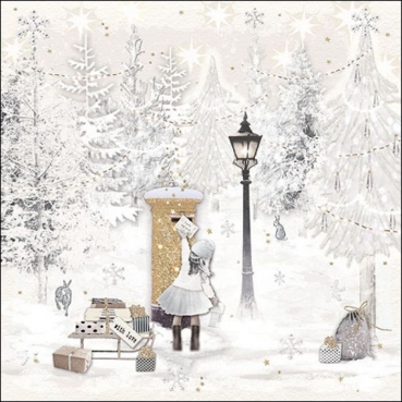 Ambiente Lunch Serviette 33 x 33 cm pro Stück Send You a Letter